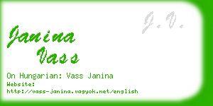 janina vass business card